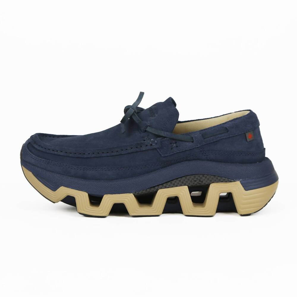 NEW PINNIP mens genuine suede snow loafer in navy